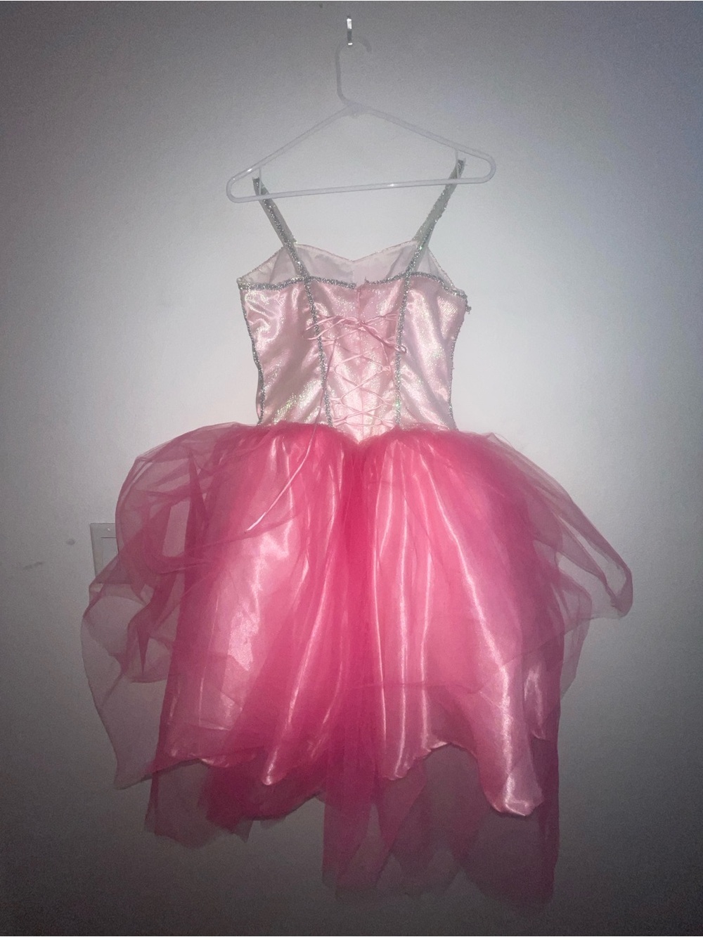 Homemade Pink Tulle Princess Kids Costume Dress